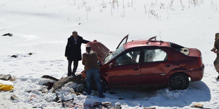 Kars'ta Trafik Kazası .2 Ölü