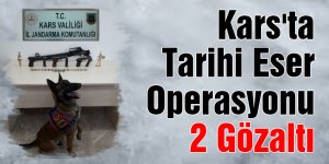 Kars'ta Tarihi Eser Operasyonu 2 Gözaltı